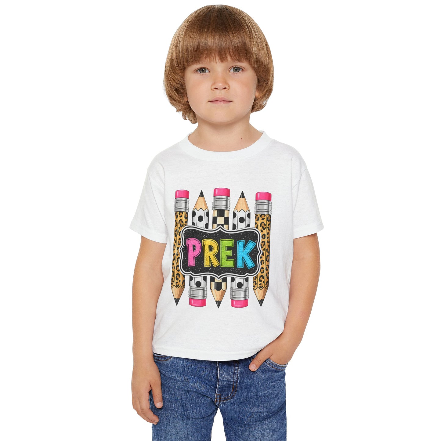 PREK Toddler T-Shirt — Colorful Pencils Back-to-School Tee