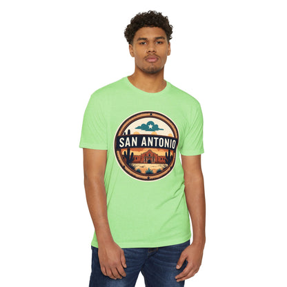 San Antonio Badge T-Shirt — Vintage Desert City Graphic
