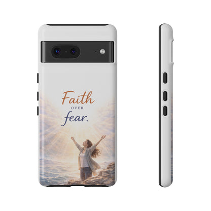 Faith Over Fear Phone Case — Inspirational Christian iPhone Cover