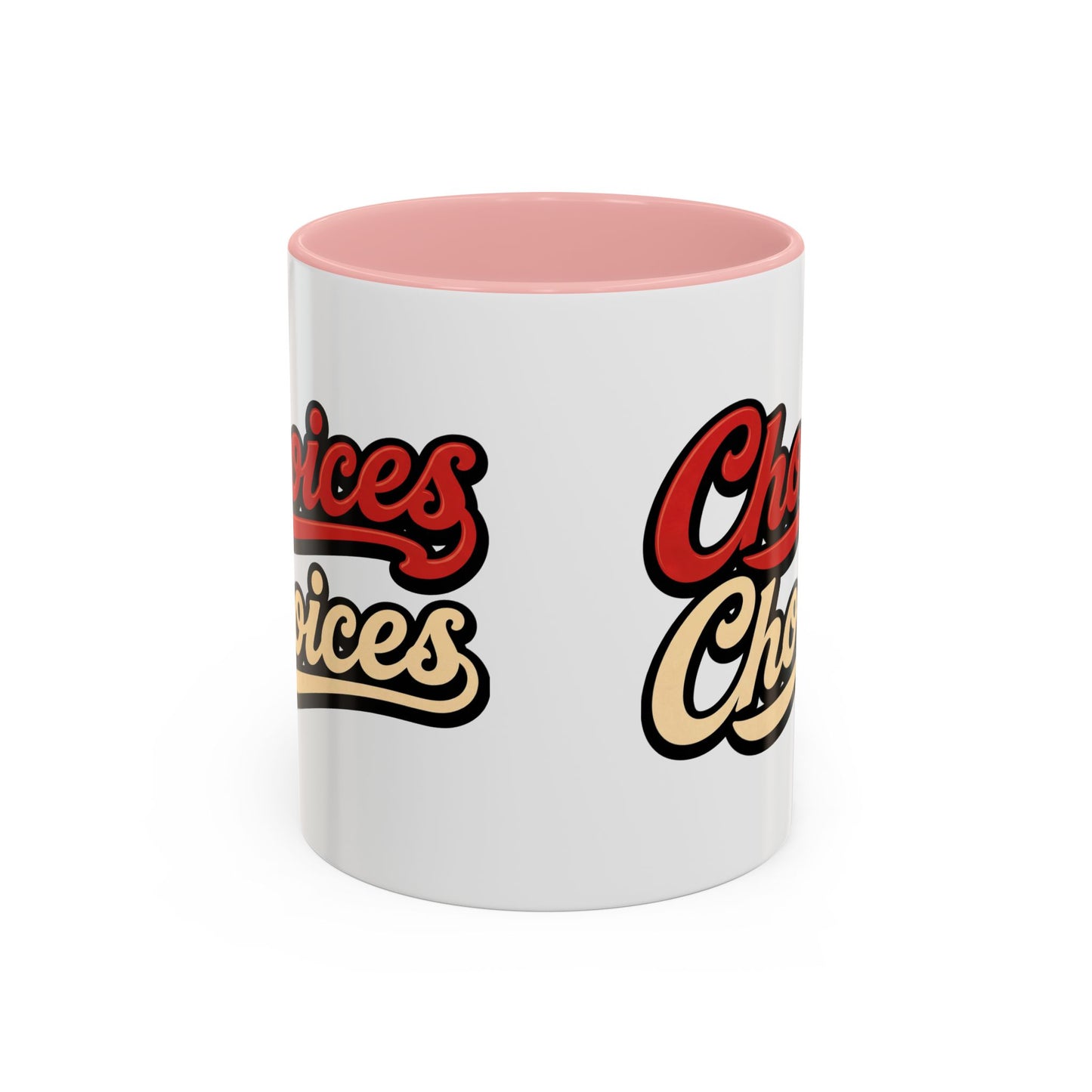 Choices Retro Accent Coffee Mug — Vintage Script 11/15oz