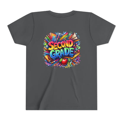 Second Grade Youth Tee — Colorful Back-to-School Kids T-Shirt