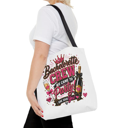 Bachelorette Crew Party Tote Bag — 'We Came to Party' Bridal Shower Gift