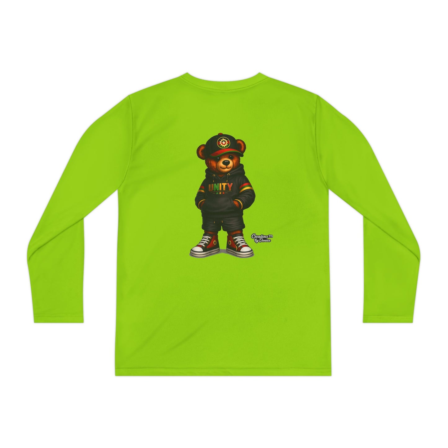Youth Long Sleeve Tee — 'Unity' Streetwear Bear Graphic