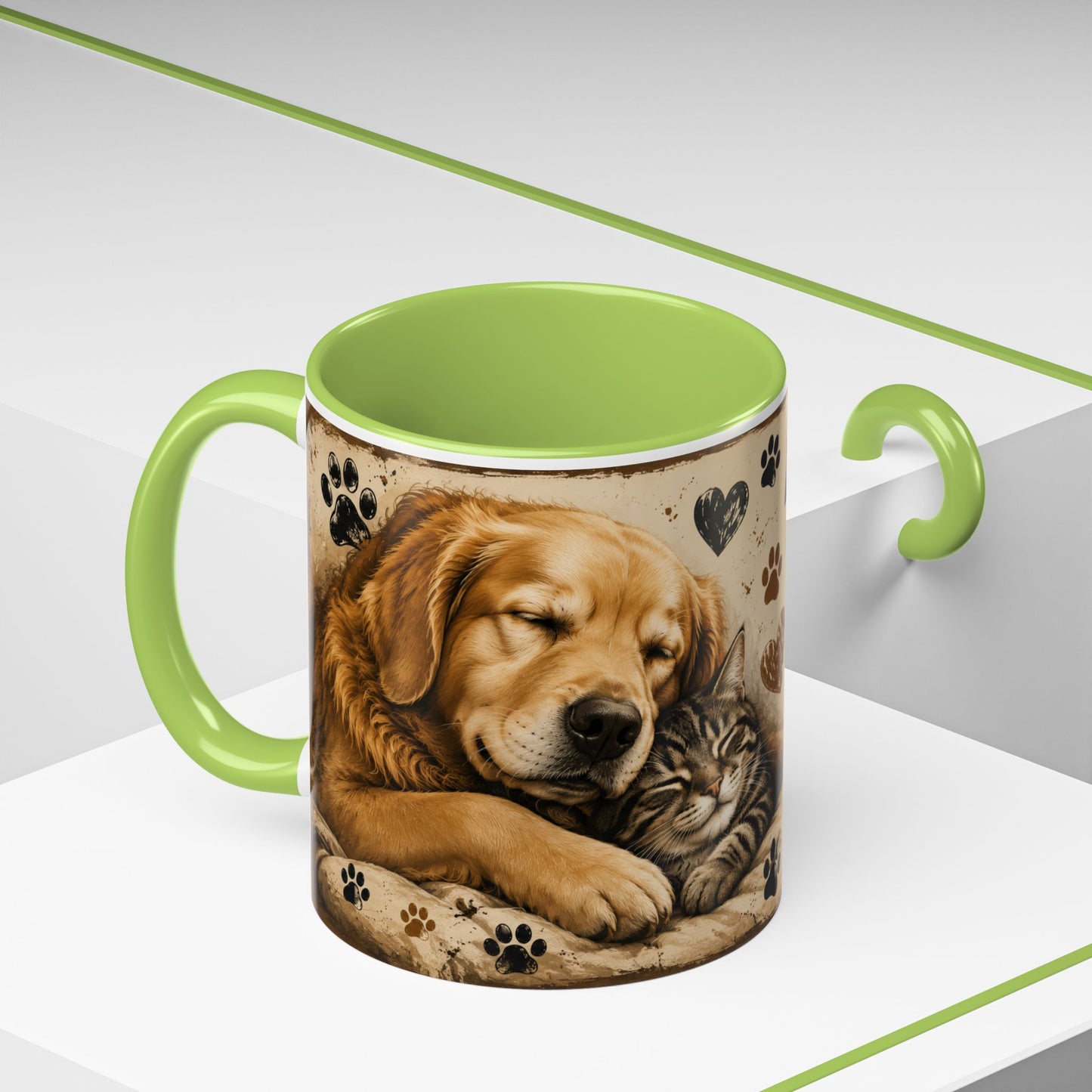 Coffee Mug – "A House Is Not A Home Without Paws" Pet Lover Accent Mug