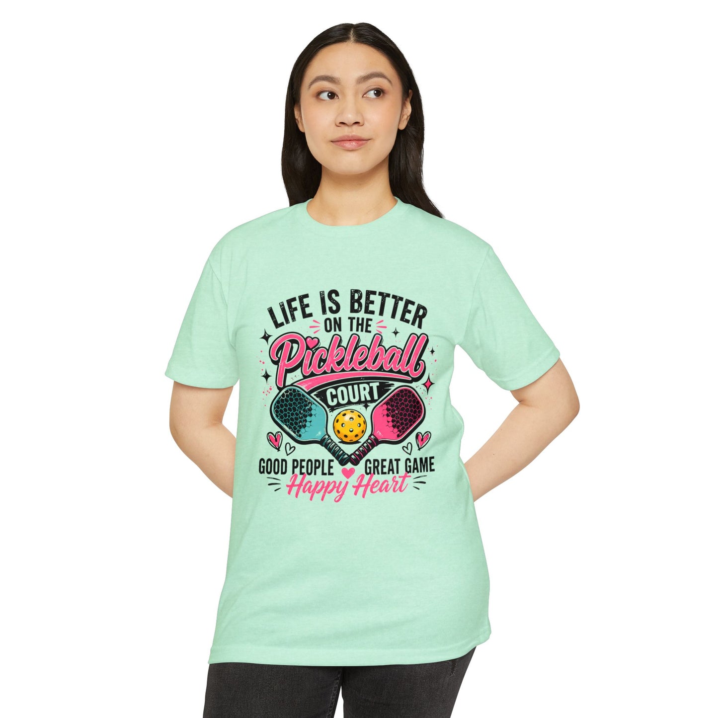 Pickleball T-Shirt – "Life Is Better on the Pickleball Court" Graphic Tee