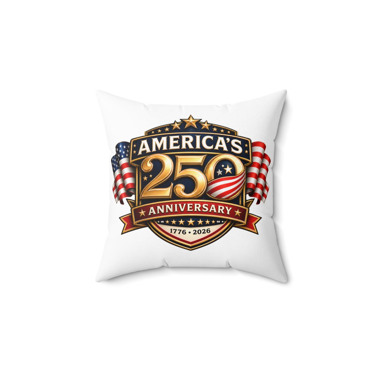 America's 250th Anniversary Throw Pillow — 1776-2026 Patriotic Decorative Cushion