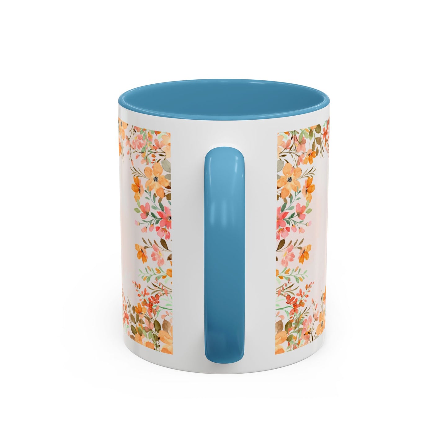 Life Began With You Mom Floral Accent Coffee Mug