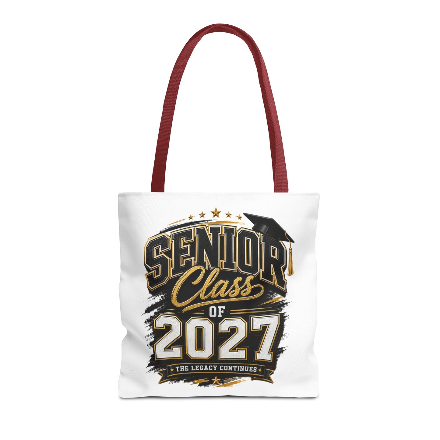 Senior Class of 2027 Tote Bag – Graduation Gift Tote with Cap Graphic