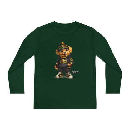 Youth Long Sleeve Tee — Streetwear Teddy Bear Graphic