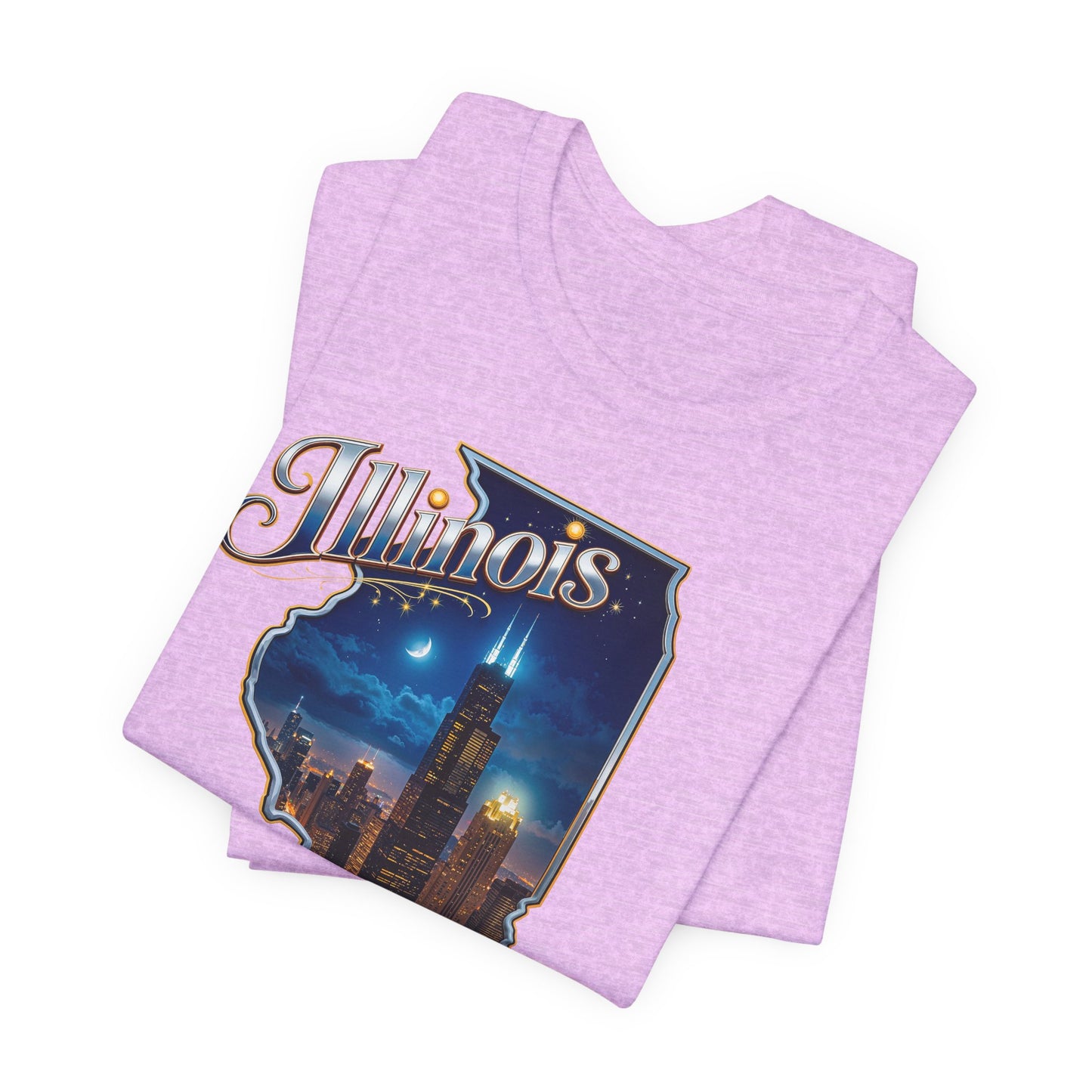 Illinois State Tee — 'City of Broad Shoulders' Chicago Skyline T-Shirt