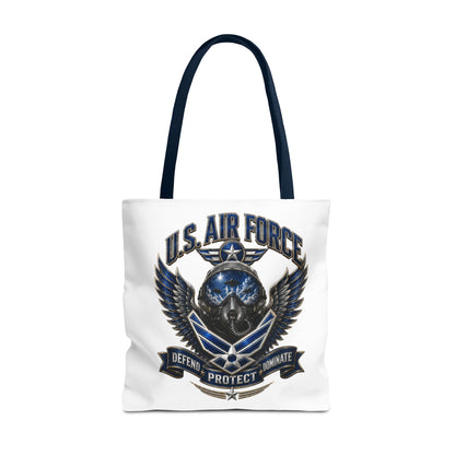 U.S. Air Force Emblem Tote Bag — Military Wings & Skull Design