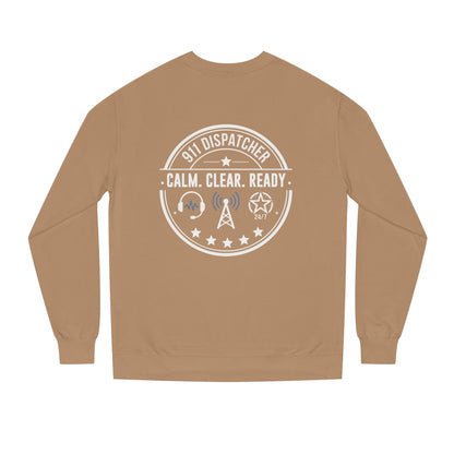 911 Dispatcher Sweatshirt - "Calm. Clear. Ready." Crewneck for Emergency Dispatchers