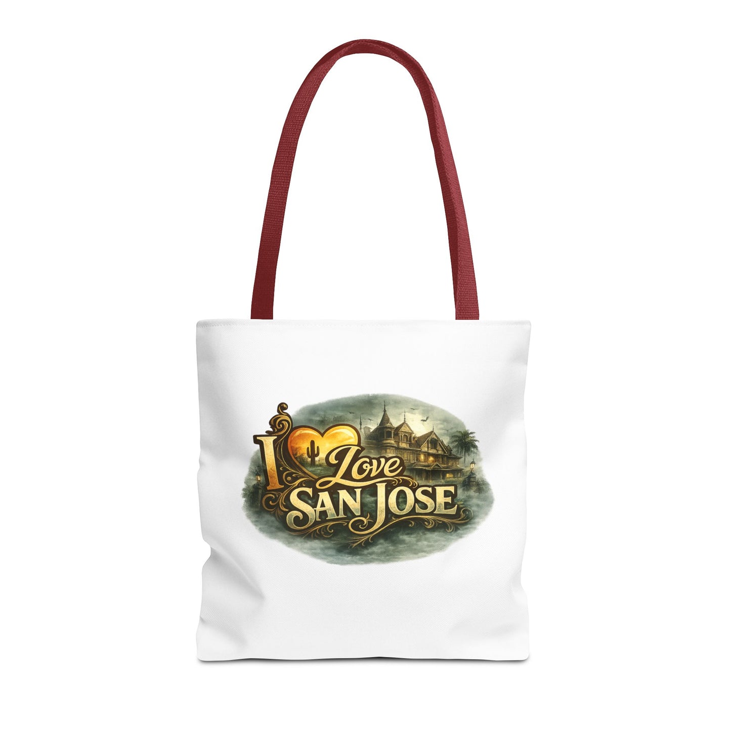 San Jose Tote Bag — "I Love San Jose" Scenic Logo Tote