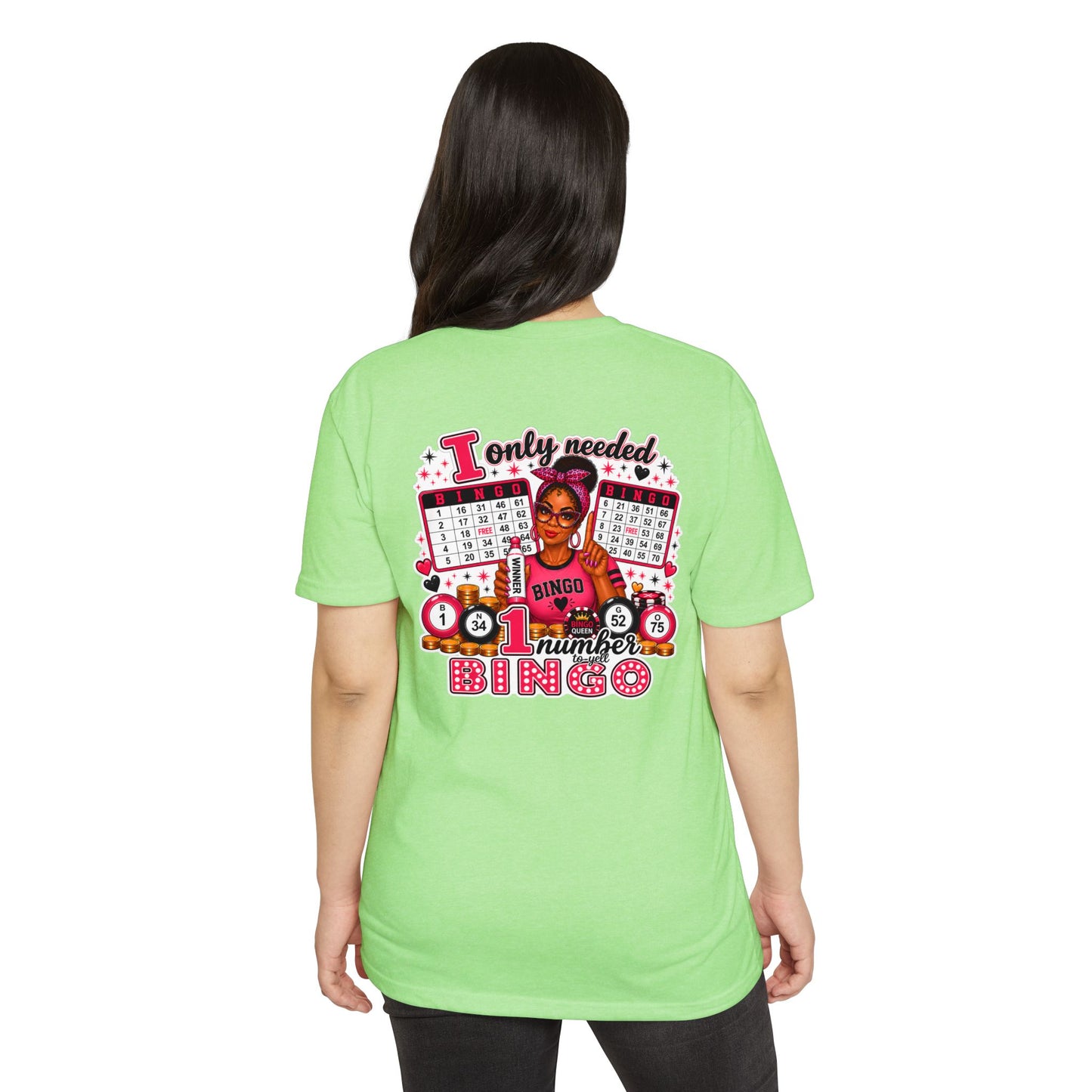 Bingo Lover T‑Shirt – "I Only Needed One Number" Vintage Bingo Graphic Tee