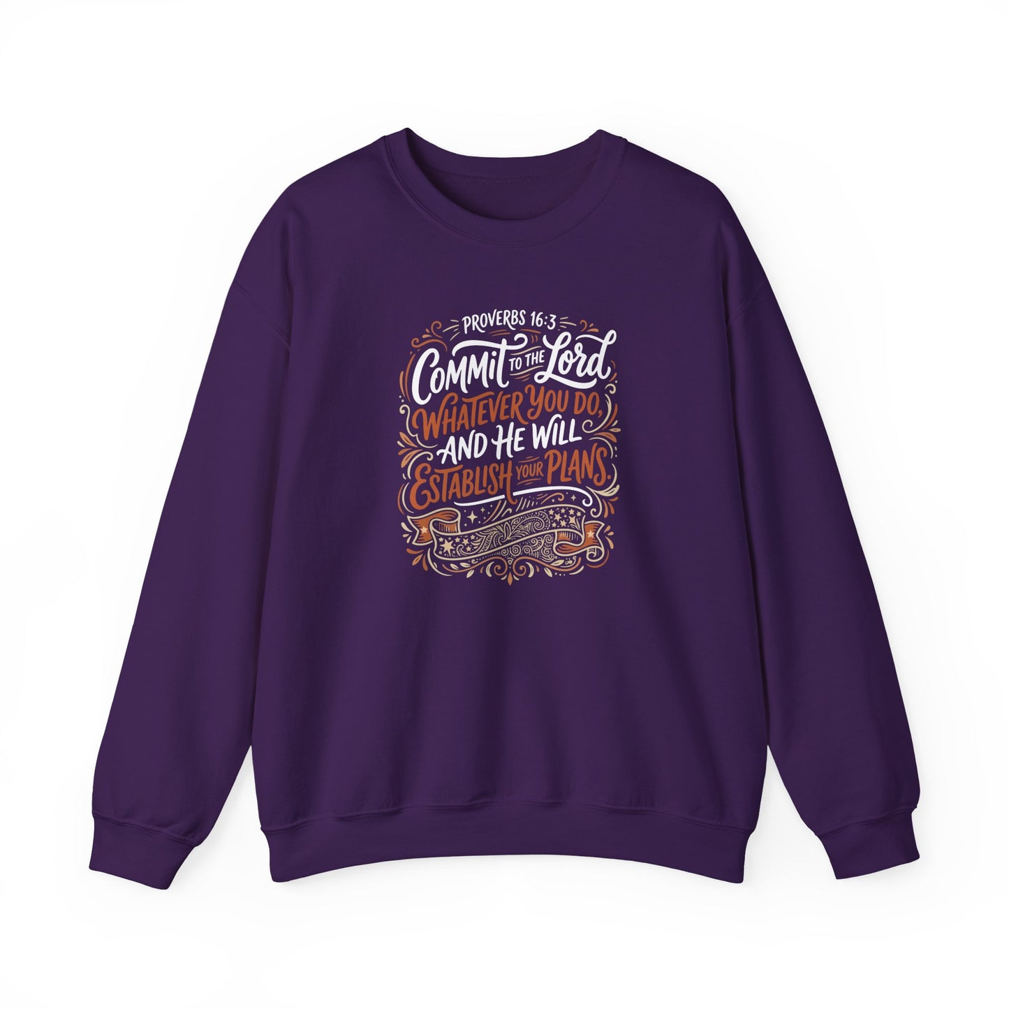 Proverbs 16:3 Commit to the Lord Christian  Sweatshirt