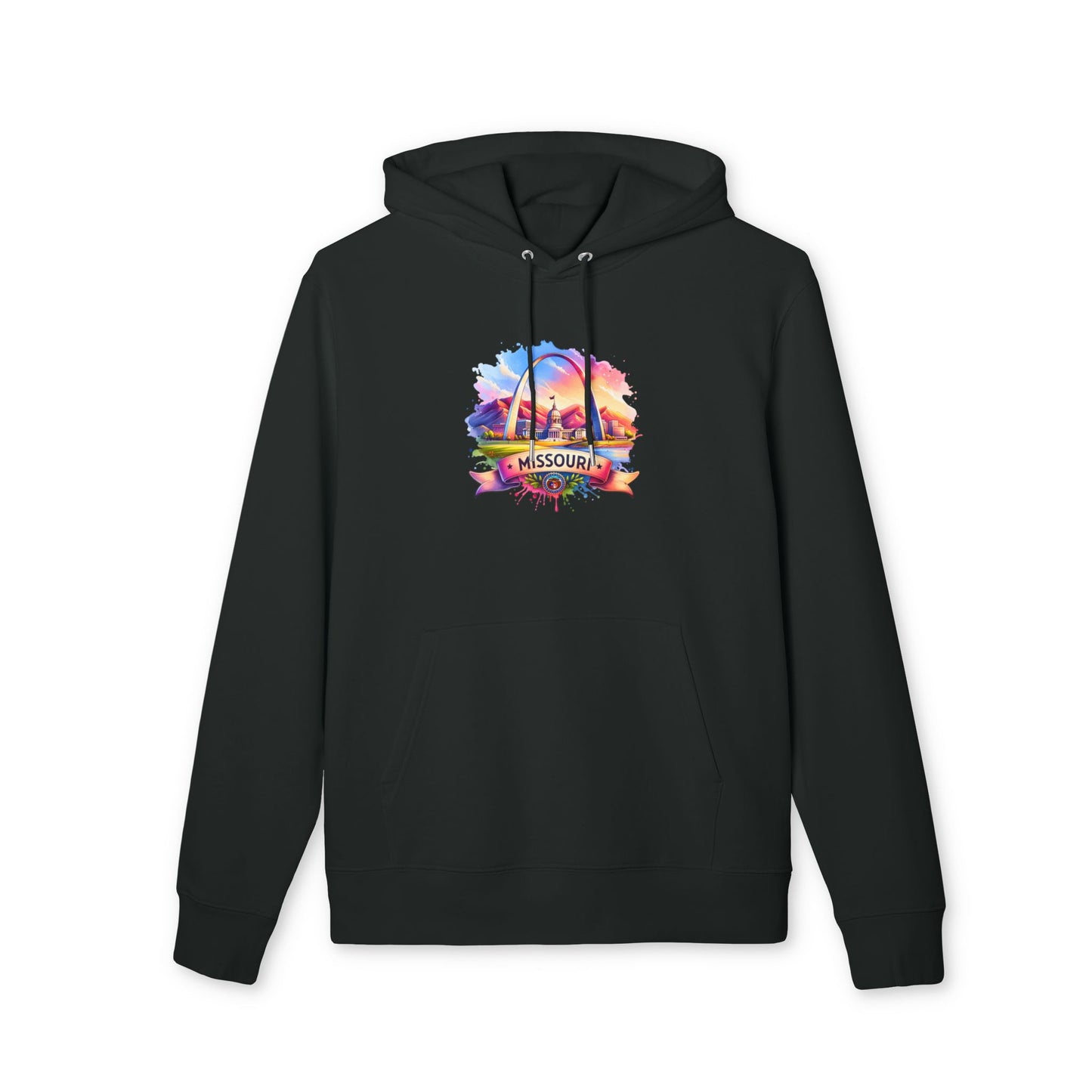 Missouri St. Louis Arch Hoodie — Colorful Sunset State Pride Pullover