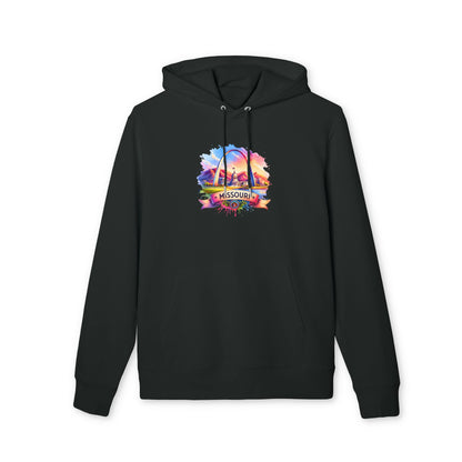 Missouri St. Louis Arch Hoodie — Colorful Sunset State Pride Pullover