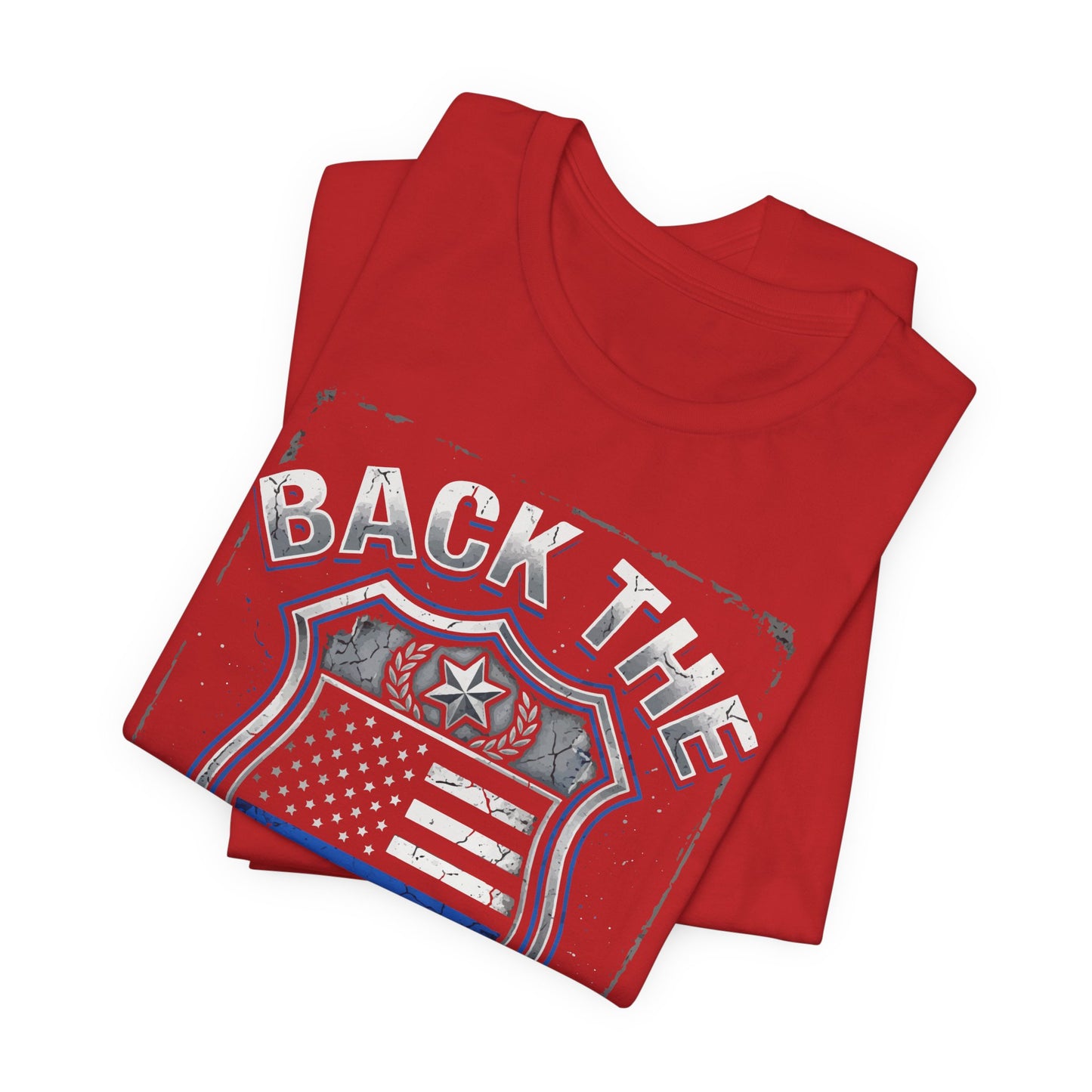 Back The Blue T-Shirt — Police Support Badge Tee