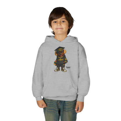 Youth Graduation Bear Hoodie – "Future Student" Cute Cap & Gown Sweatshirt