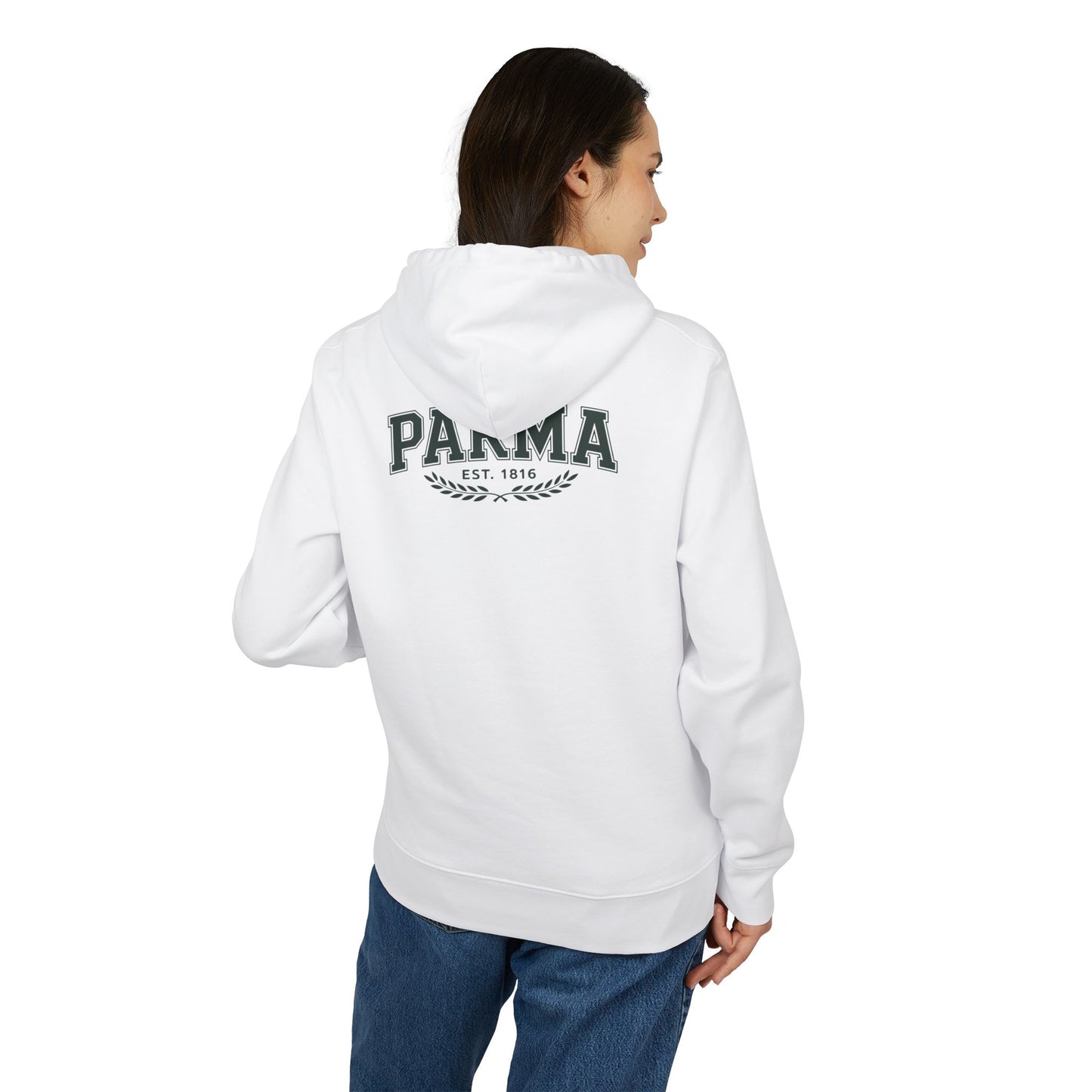 Parma Vintage Logo Hoodie — EST. 1816 Collegiate Sweatshirt
