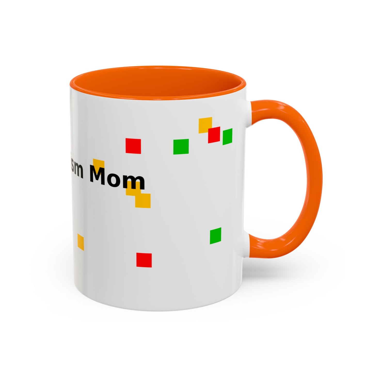Autism Proud Mom Accent Coffee Mug – 11/15oz Color Accent