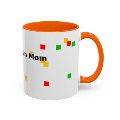 Autism Proud Mom Accent Coffee Mug – 11/15oz Color Accent