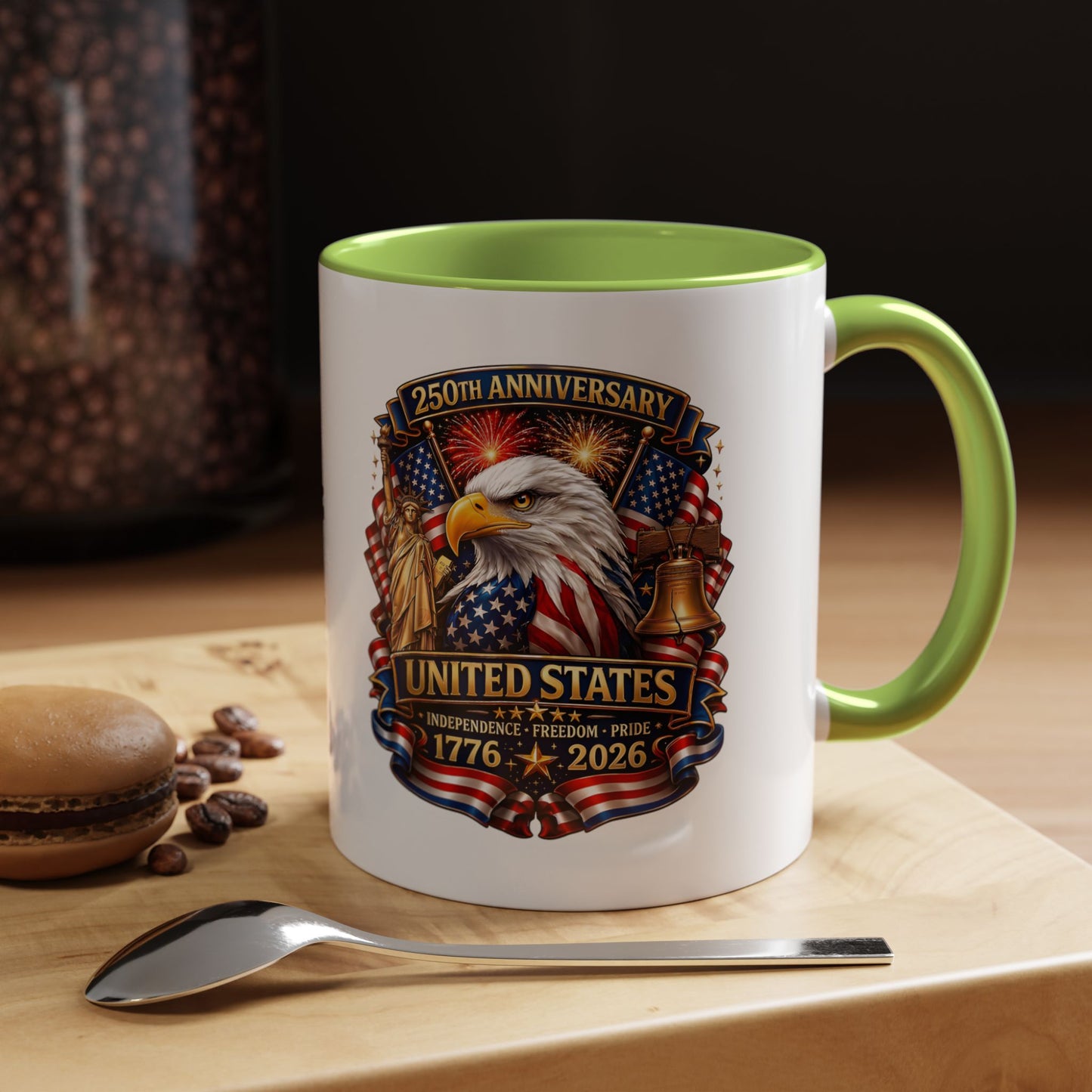 250th Anniversary United States Eagle Coffee Mug – Patriotic 1776–2026 Accent Mug
