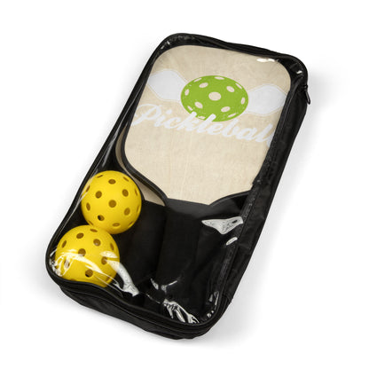 Pickleball Paddle Set — Lightweight Pickleball Kit with Graphic Ball Design