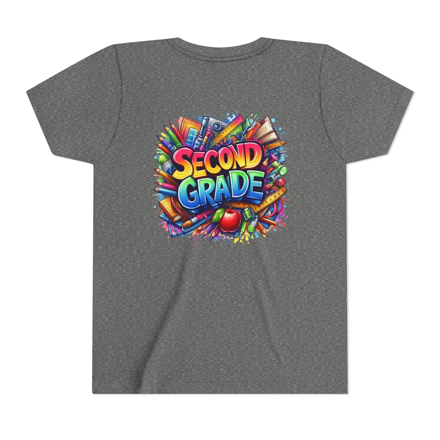 Second Grade Youth Tee — Colorful Back-to-School Kids T-Shirt