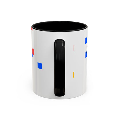 Autism Acceptance Accent Coffee Mug – Colorful Puzzle Square Design (11/15 oz)