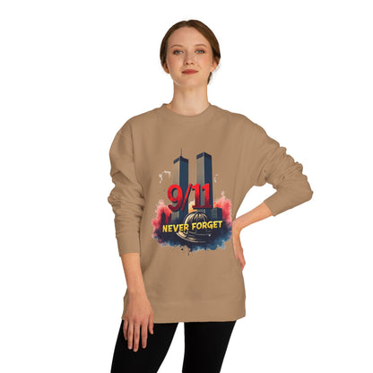 9/11 Never Forget Sweatshirt — Twin Towers Memorial Crewneck