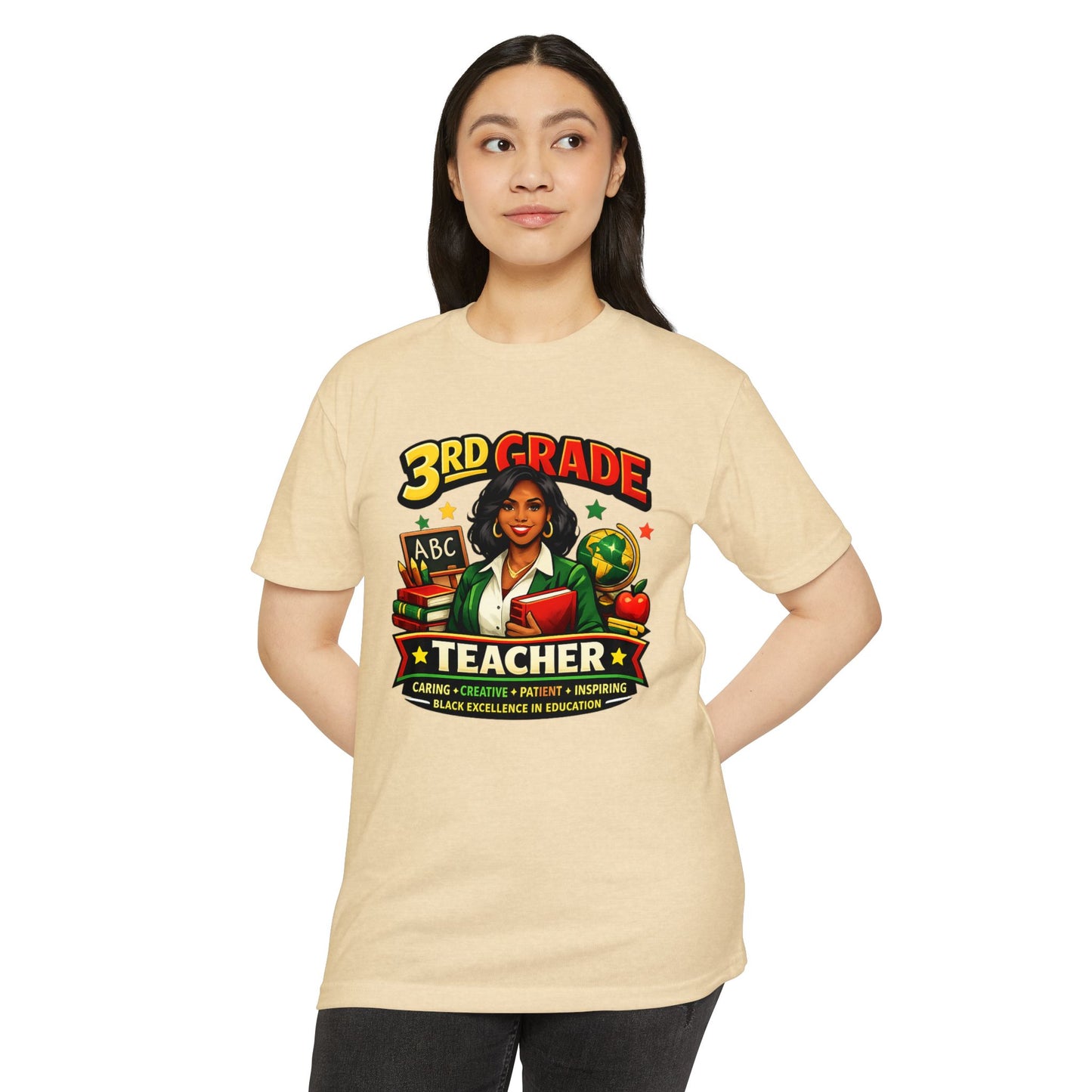 3rd Grade Teacher T‑Shirt – Black Excellence in Education Design