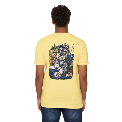 Schnauzer Dad T-Shirt – Fishing & Camping Dad Graphic Tee