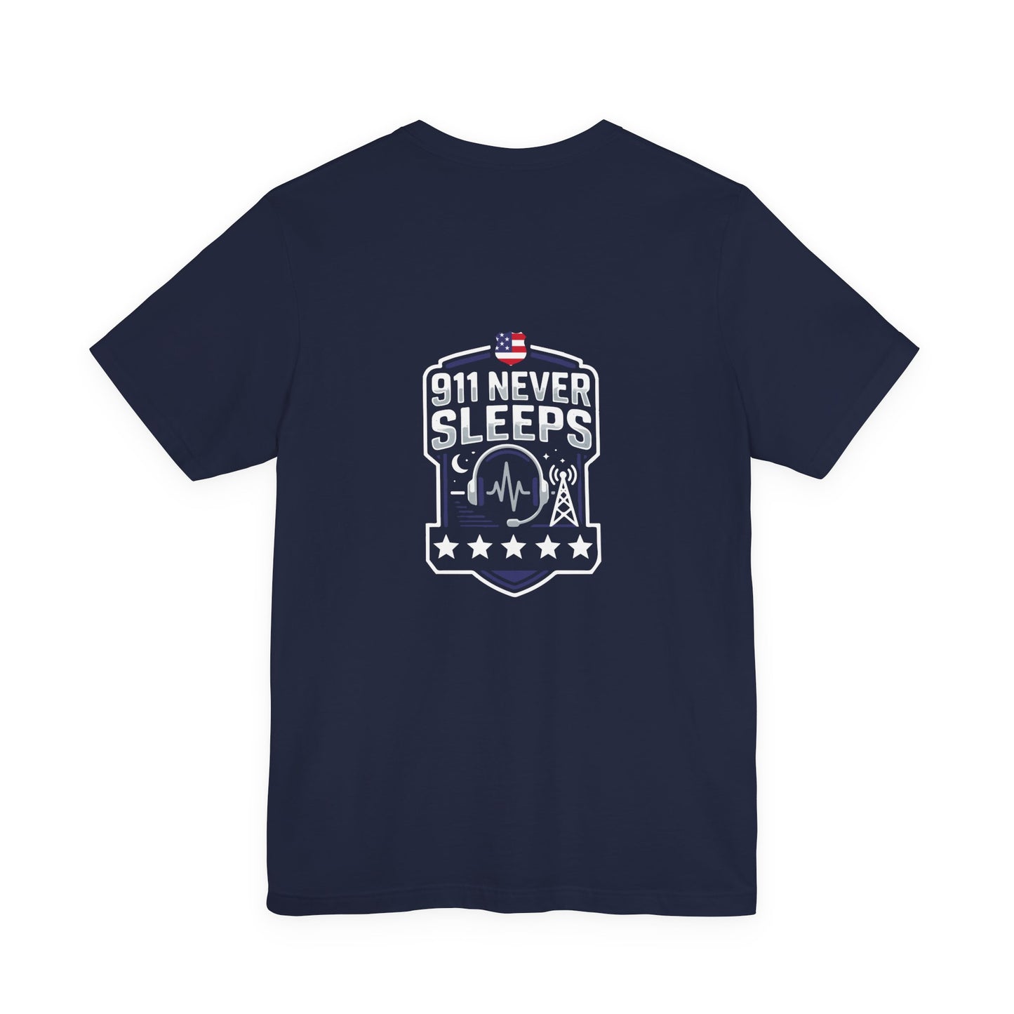 911 Never Sleeps T‑Shirt — Emergency Responder Tribute Tee