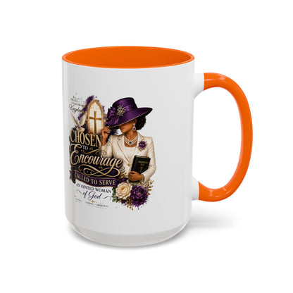Chosen to Encourage Coffee Mug — Christian Woman Faith Gift (11/15oz)