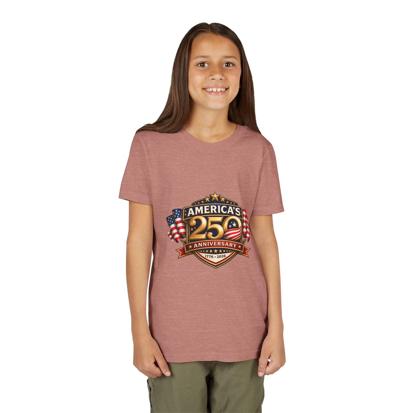 America's 250th Anniversary Youth Tee - Patriotic 1776–2026 Celebration Shirt