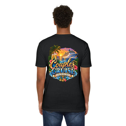 Couples Cruise T-Shirt — Tropical Cruise Vacation Graphic Tee