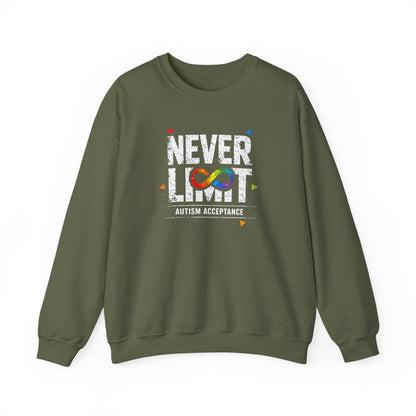 Never Limit Autism Acceptance Sweatshirt