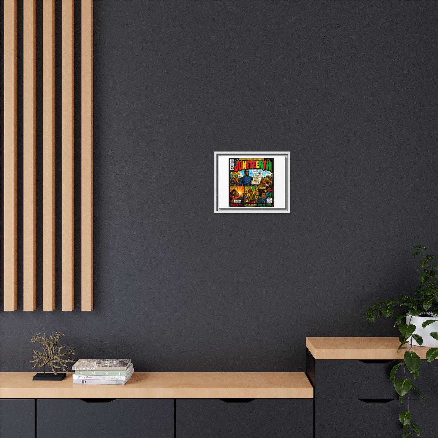 Juneteenth Comic Art Canvas - Framed Matte Wall Decor