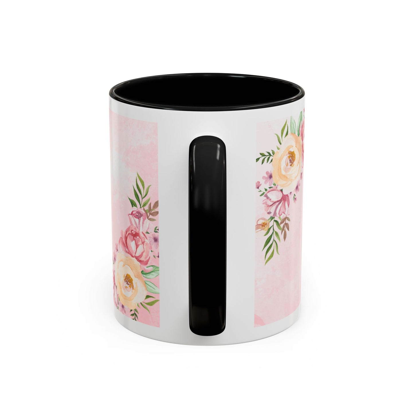 She is Mom Floral Accent Coffee Mug – ‘She is strong, loving, selfless and beautiful’ Gift for Mother’s Day