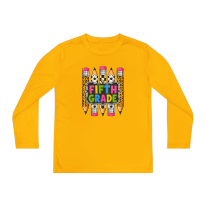 Fifth Grade Pencil Graphic Youth Long Sleeve Tee