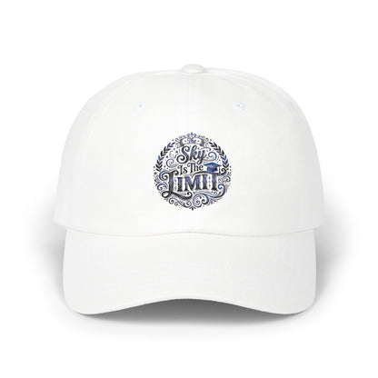 Dad Cap — 'Sky Is The Limit' Floral Script Embroidered Hat
