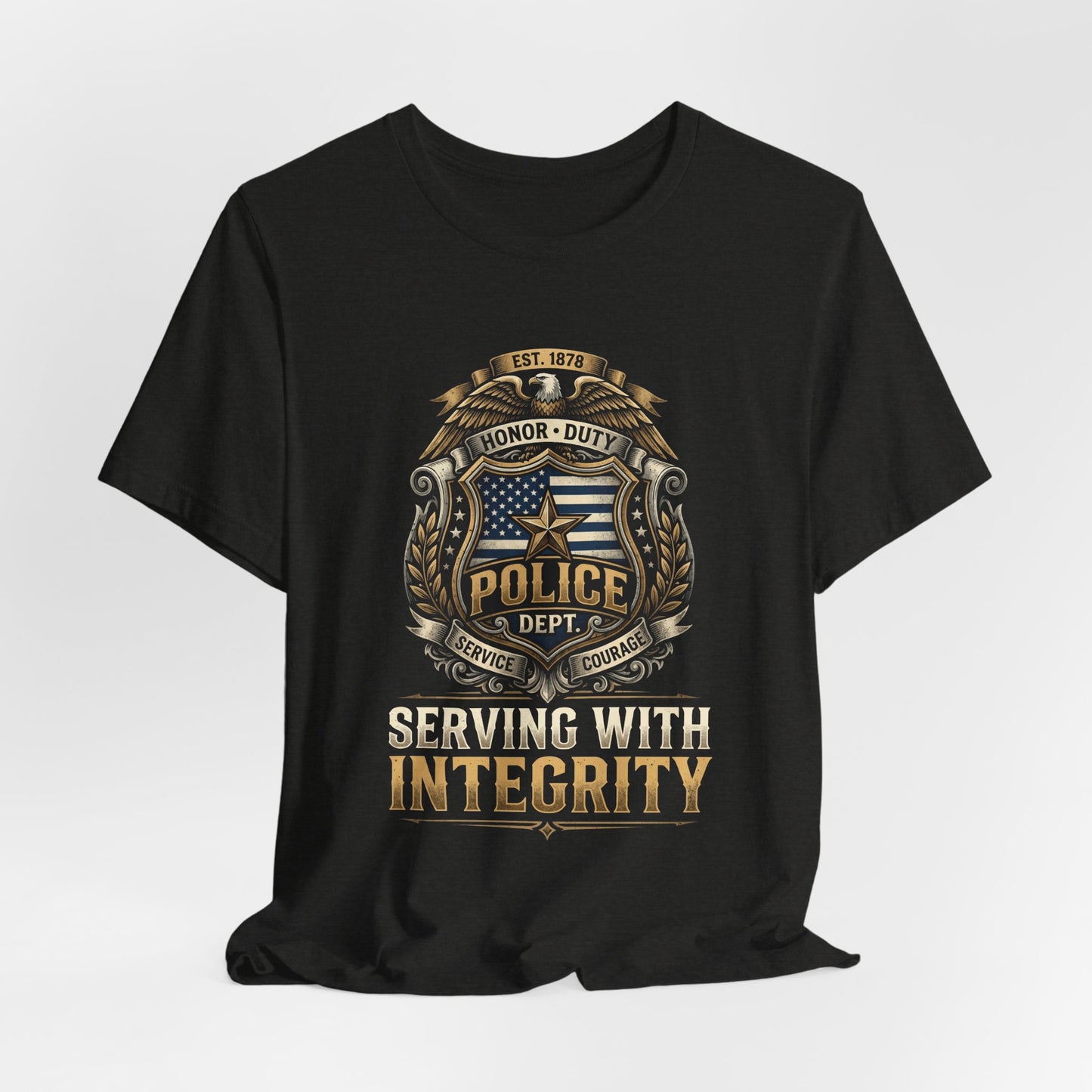Police Badge 'Serving With Integrity' T-Shirt