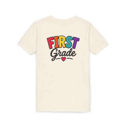First Grade Youth T‑Shirt — Colorful Back-to-School Tee