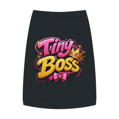 Tiny Boss Pet Tank Top — Cute Crown Dog Cat Tee
