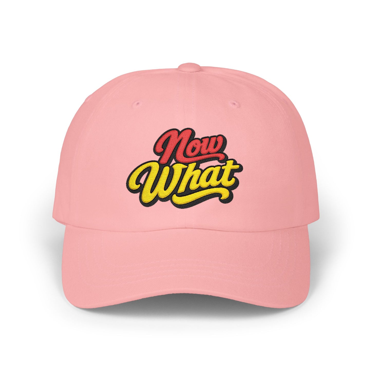 Now What Dad Cap — Retro Script Baseball Hat