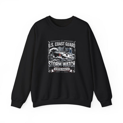U.S. Coast Guard Storm Watch Semper Paratus  Sweatshirt
