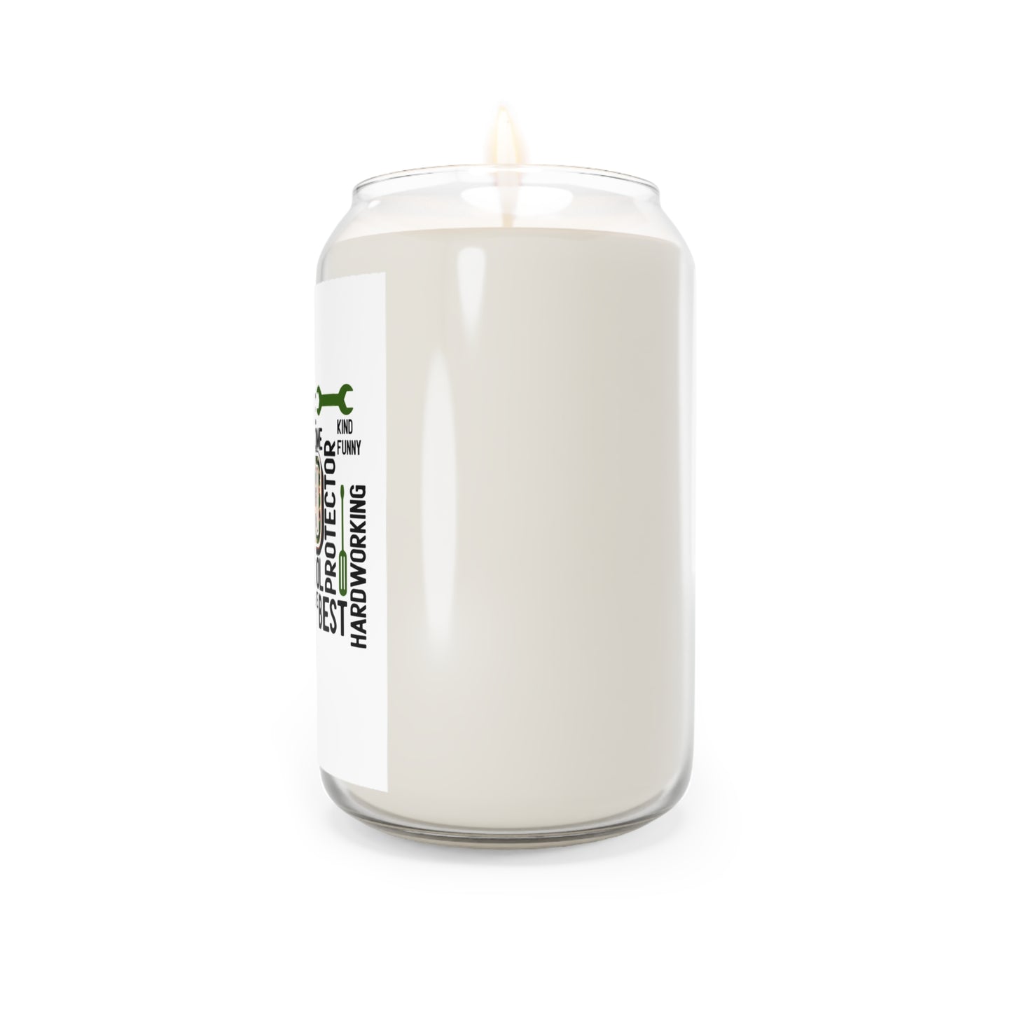 Dad Word Cloud Soy Candle — 13.75oz Scented Jar (Best Dad, Protector, Handy)