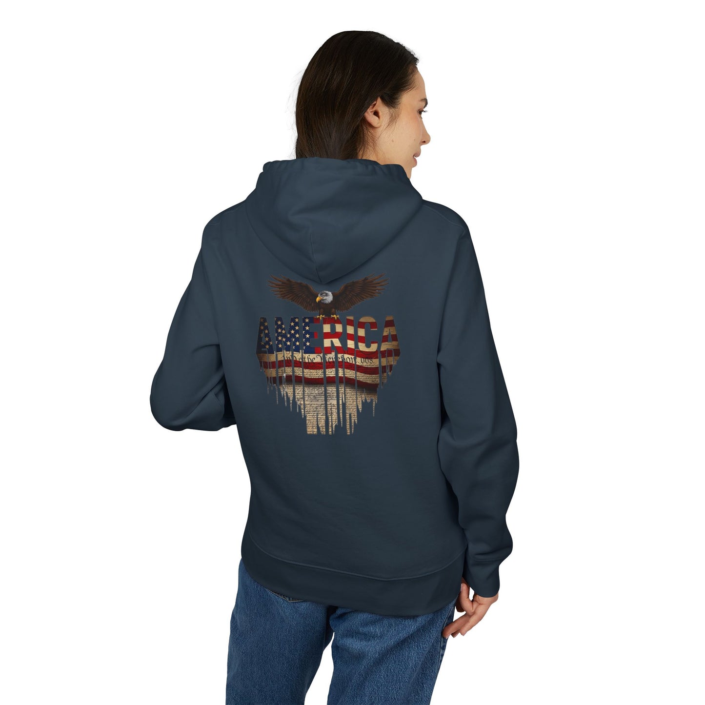 American Eagle Flag Hoodie — Patriotic USA Graphic Pullover