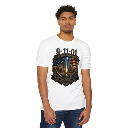 9/11 Memorial T-Shirt — "We Will Never Forget" Tribute Tee